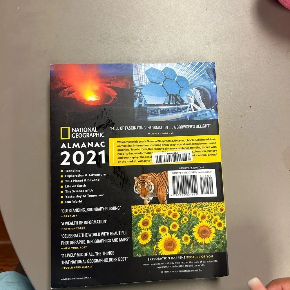 National Geographic Almanac 2021 book - Picture 4 of 5